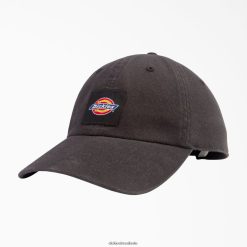acessórios Dickies boné de lona lavada preto (bk) unissex V2FZ462881