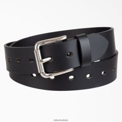 acessórios Dickies cinto de couro perfurado preto (bk) mulheres V2FZ462839