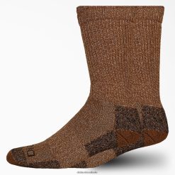 acessórios Dickies Pacote de 2 meias de controle de umidade com biqueira de aço pato marrom (bd) unissex V2FZ462988