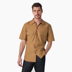 vestuário de trabalho Dickies 1922 camisa de trabalho de manga curta bordo lavado (rma) homens V2FZ46923