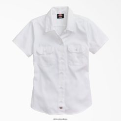 vestuário de trabalho Dickies 574 camisa de trabalho original branco (wsh) mulheres V2FZ461535