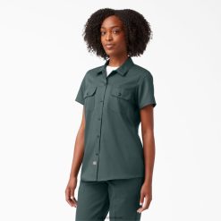 vestuário de trabalho Dickies 574 camisa de trabalho original Lincoln Green (também) mulheres V2FZ461534