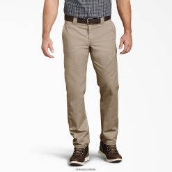 vestuário de trabalho Dickies calça de trabalho de bolso multiuso de perna afunilada slim fit areia do deserto (ds) homens V2FZ46110