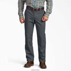 vestuário de trabalho Dickies calças de ajuste regular de cintura ativa cinza carvão (ch) homens V2FZ46169