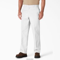 vestuário de trabalho Dickies calças de trabalho originais 874 branco (o que) homens V2FZ4619