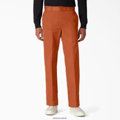vestuário de trabalho Dickies calças de trabalho originais 874 marrom de gengibre (ou seja) homens V2FZ4610