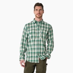 vestuário de trabalho Dickies camisa de trabalho de manga comprida refrescante manta de lago profundo/musgo (a2g) homens V2FZ46676