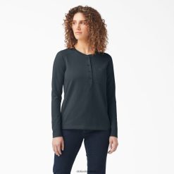 vestuário de trabalho Dickies henley peso pesado urze da floresta (f1h) mulheres V2FZ462197