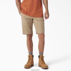 vestuário de trabalho Dickies shorts de cintura ativos refrescantes 11" areia do deserto (ds) homens V2FZ46395