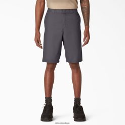 vestuário de trabalho Dickies shorts de cintura ativos refrescantes 11" cinza carvão (ch) homens V2FZ46393