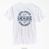 vestuário de trabalho Dickies t-shirt gráfica de vestuário de trabalho mundial branco (o que) homens V2FZ46927