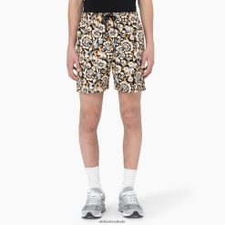 vestuário Dickies bermuda rosa 7" estampa floral marrom (bg2) homens V2FZ46478