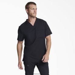 vestuário Dickies Blusa dynamix com decote em V e bolso com zíper preto (preto) homens V2FZ461246