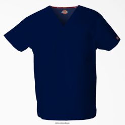vestuário Dickies blusa unissex exclusiva eds com decote em V azul marinho (nvy) homens V2FZ461295