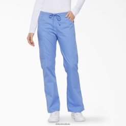 vestuário Dickies calça cargo flare leg exclusiva da eds teto azul (cbl) mulheres V2FZ462520