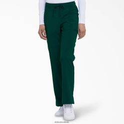vestuário Dickies calça cirúrgica eds essentials com ajuste contemporâneo caçador verde (htr) mulheres V2FZ462572