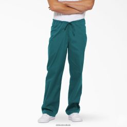 vestuário Dickies calça cirúrgica unissex eds signature verde-azulado (dtl) homens V2FZ461308