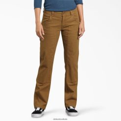 vestuário Dickies calça de carpinteiro com frente dupla pato regular mulheres V2FZ461775