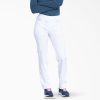 vestuário Dickies calça de esfoliação de perna cônica de equilíbrio branco (dwh) mulheres V2FZ462548