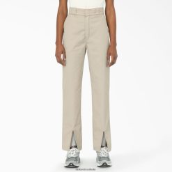 vestuário Dickies calça fenix com bainha dividida regular mulheres V2FZ461886