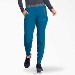 vestuário Dickies calça jogger dynamix azul caribe (crb) mulheres V2FZ462588