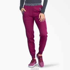 vestuário Dickies calça jogger dynamix vinho (ganhar) mulheres V2FZ462591