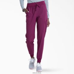 vestuário Dickies calça jogger eds essentials vinho (ganhar) mulheres V2FZ462443