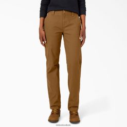 vestuário Dickies calças de carpinteiro de pato regular mulheres V2FZ461791