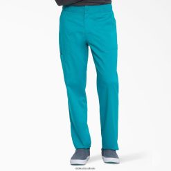 vestuário Dickies calças de esfoliação com zíper de equilíbrio verde-azulado (dtl) homens V2FZ461339
