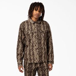 vestuário Dickies camden camisa manga longa preto (bk) homens V2FZ46853