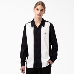 vestuário Dickies camisa manga longa westover preto (bkx) homens V2FZ46837