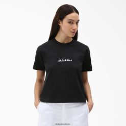 vestuário Dickies camiseta cropped loretto preto (kbk) mulheres V2FZ462179