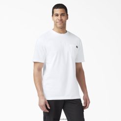vestuário Dickies camiseta manga curta bolso leve branco (o que) homens V2FZ46576