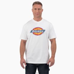 vestuário Dickies camiseta manga curta com logo tricolor branco (o que) homens V2FZ46714
