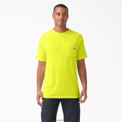 vestuário Dickies camiseta manga curta refrescante amarelo brilhante (bwd) homens V2FZ46538