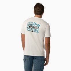 vestuário Dickies camiseta manga curta roseburg branco (o que) homens V2FZ46584
