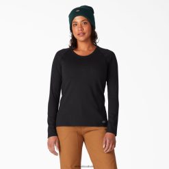 vestuário Dickies camiseta manga longa refrescante preto (kbk) mulheres V2FZ461636