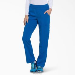 vestuário Dickies eds essentials calça cargo cargo cônica azul real (rb) mulheres V2FZ462507