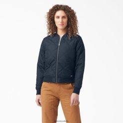 vestuário Dickies jaqueta bomber acolchoada marinho escuro (dn) mulheres V2FZ462280