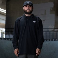 vestuário Dickies polo manga longa ronnie sandoval preto (kbk) homens V2FZ46879