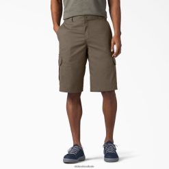 vestuário Dickies shorts cargo de ajuste relaxado 13" cogumelo (mr1) homens V2FZ46364