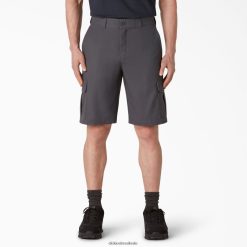 vestuário Dickies shorts cargo de cintura ativa de resfriamento 11" cinza carvão (ch) homens V2FZ46367