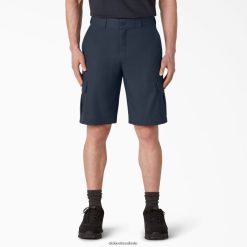 vestuário Dickies shorts cargo de cintura ativa de resfriamento 11" marinho escuro (dn) homens V2FZ46368
