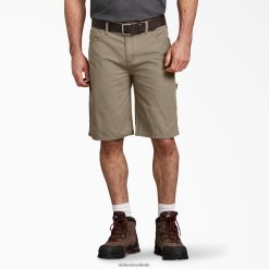 vestuário Dickies shorts de carpinteiro de ajuste relaxado 11" areia lavada do deserto (rds) homens V2FZ46426