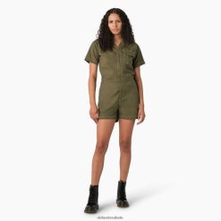 vestuário Dickies shorts ripstop verde militar (ml) mulheres V2FZ461921