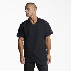 vestuário Dickies top dynamix com decote em V preto (preto) homens V2FZ461351