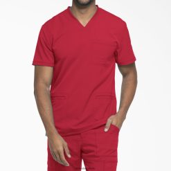 vestuário Dickies top dynamix com decote em V vermelho (rd) homens V2FZ461358