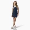 vestuário Dickies vestido geral jeans babado azul índigo stonewashed (snb) mulheres V2FZ461917